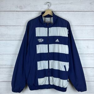 Vintage 1990s Adidas x Georgia Tech Tennis Windbreaker Jacket Large